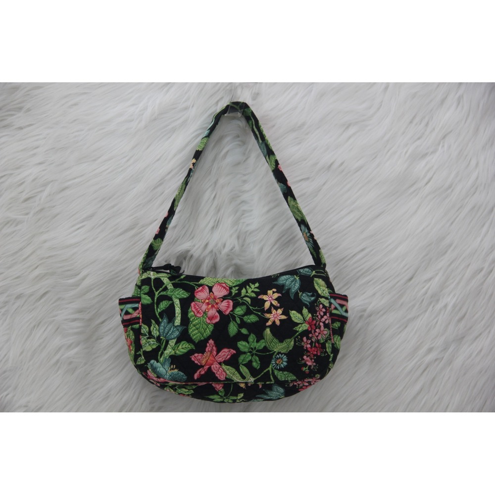 Vera Bradley Quilted Small Shoulder Bag Retired Botanica Pattern Floral Zip Top
